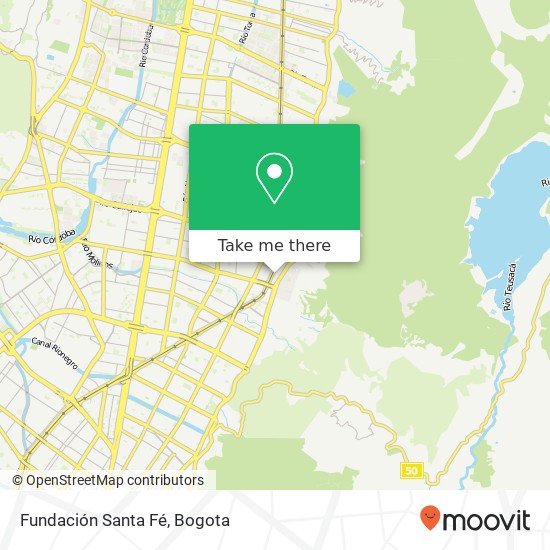 Mapa de Fundación Santa Fé