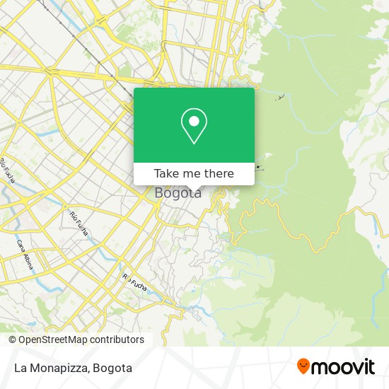 La Monapizza map