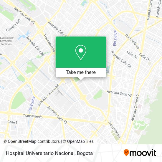 Hospital Universitario Nacional map