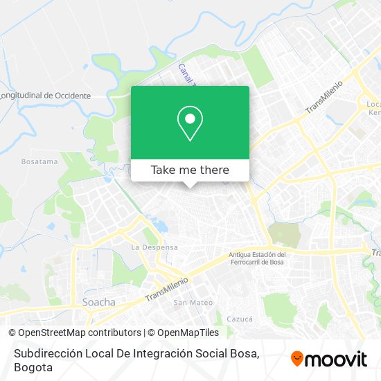 Subdirección Local De Integración Social Bosa map