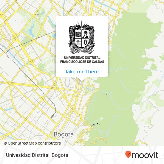 Univesidad Distrital map