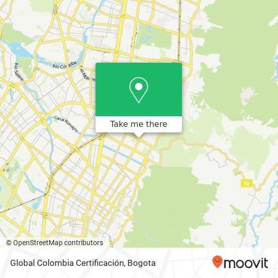 Global Colombia Certificación map