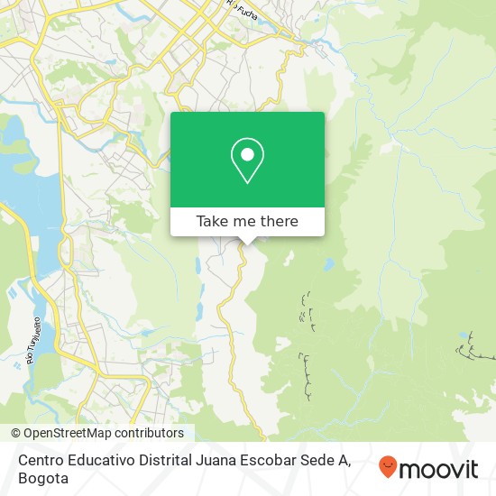 Mapa de Centro Educativo Distrital Juana Escobar Sede A