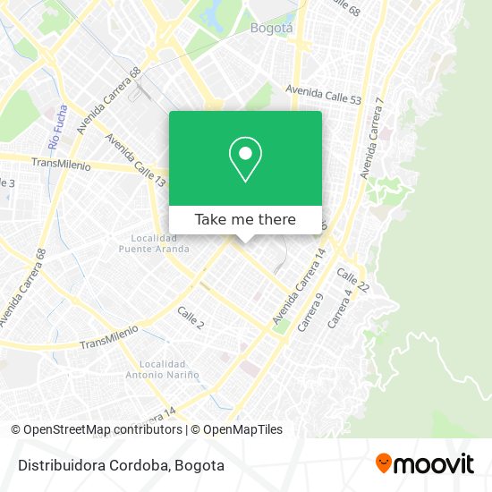 Distribuidora Cordoba map