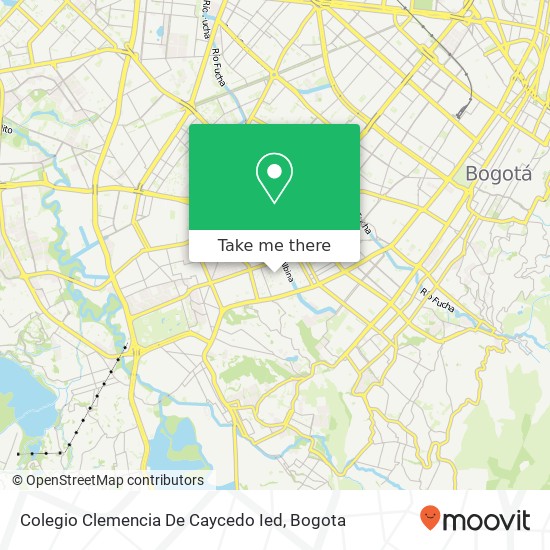 Mapa de Colegio Clemencia De Caycedo Ied