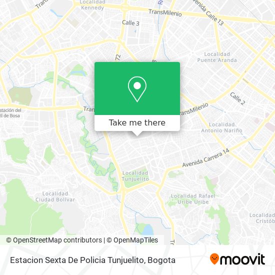 Estacion Sexta De Policia Tunjuelito map