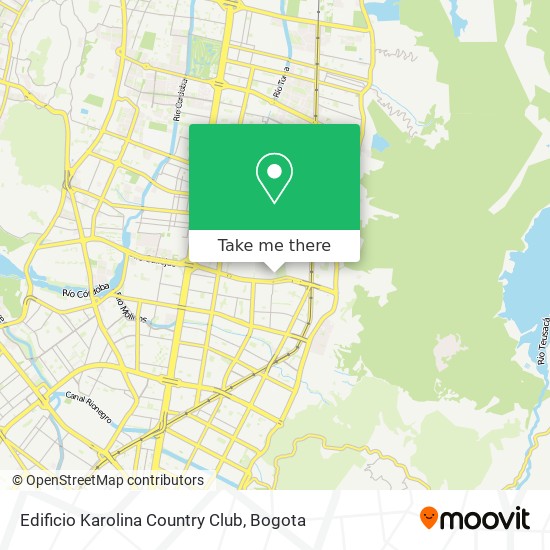 Edificio Karolina Country Club map