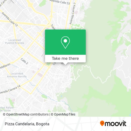 Pizza Candelaria map