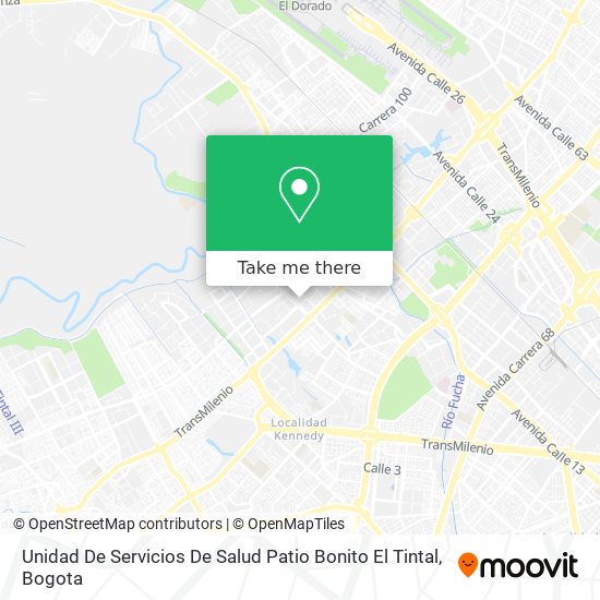Unidad De Servicios De Salud Patio Bonito El Tintal map