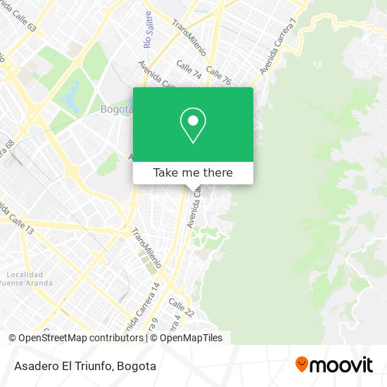 Asadero El Triunfo map