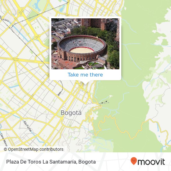 Plaza De Toros La Santamaría map