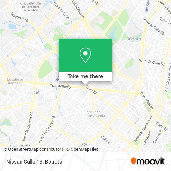 Nissan Calle 13 map