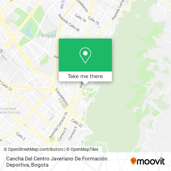 Cancha Del Centro Javeriano De Formación Deportiva map