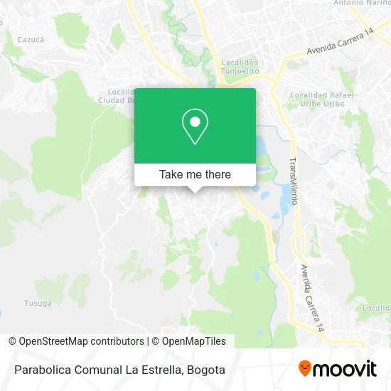 Parabolica Comunal La Estrella map