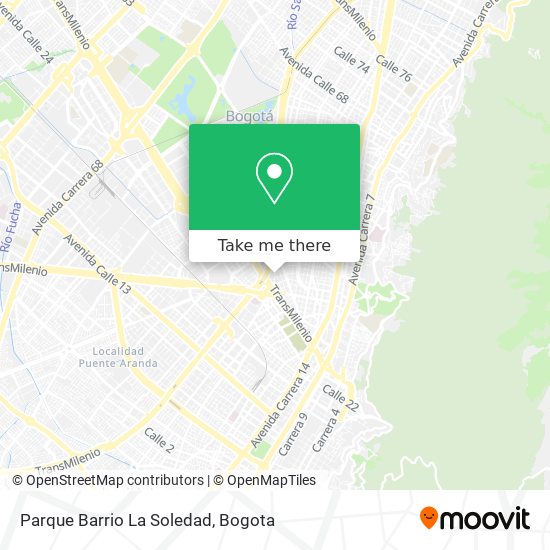 Parque Barrio La Soledad map