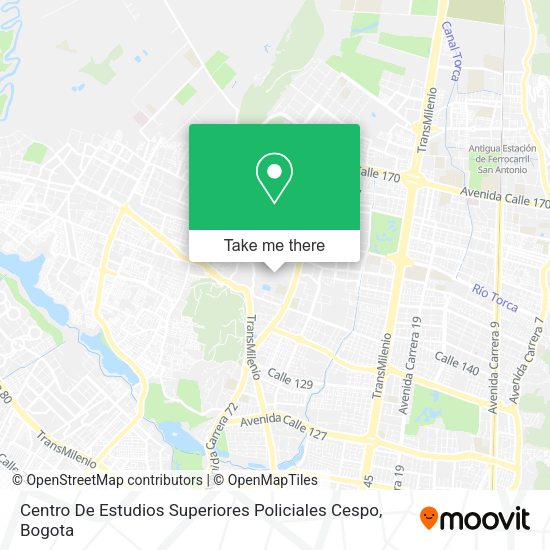 Centro De Estudios Superiores Policiales Cespo map