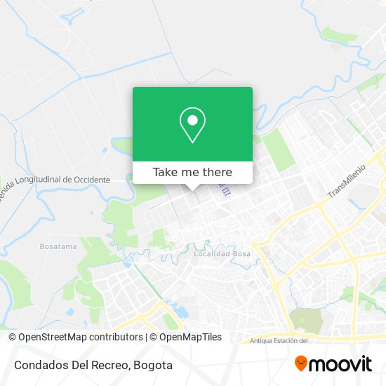 Condados Del Recreo map