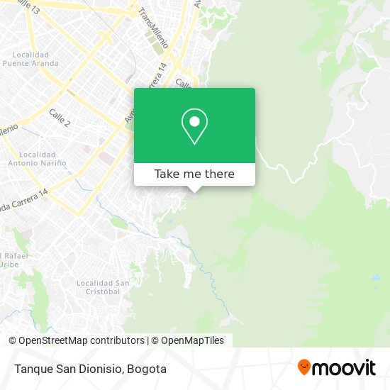 Tanque San Dionisio map