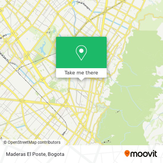 Maderas El Poste map