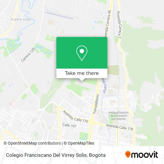 Mapa de Colegio Franciscano Del Virrey Solis