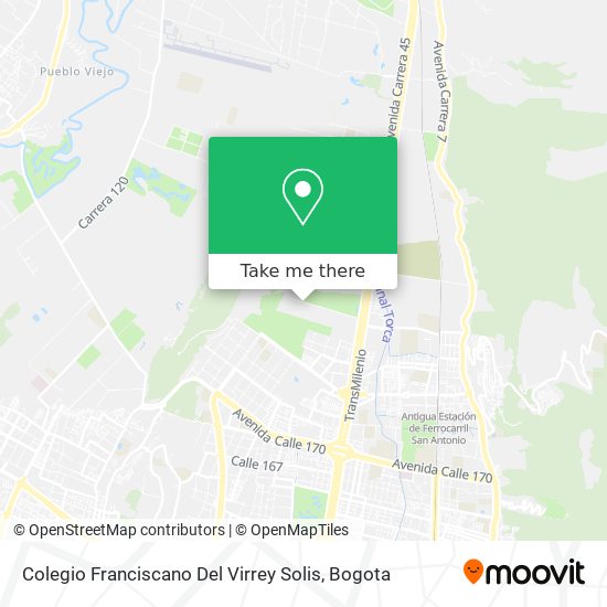 Colegio Franciscano Del Virrey Solis map