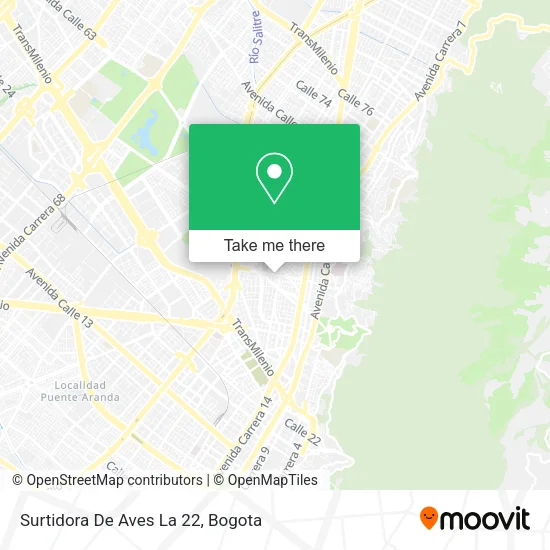 Surtidora De Aves La 22 map