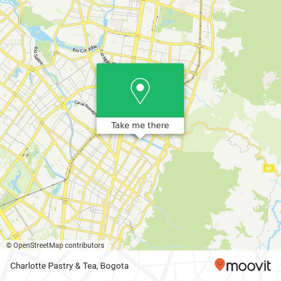 Charlotte Pastry & Tea map