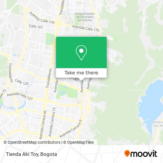 Tienda Aki Toy map