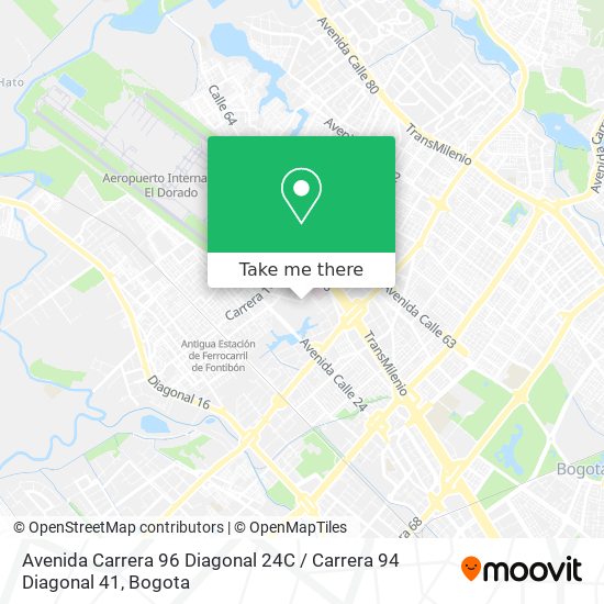 Avenida Carrera 96 Diagonal 24C / Carrera 94 Diagonal 41 map