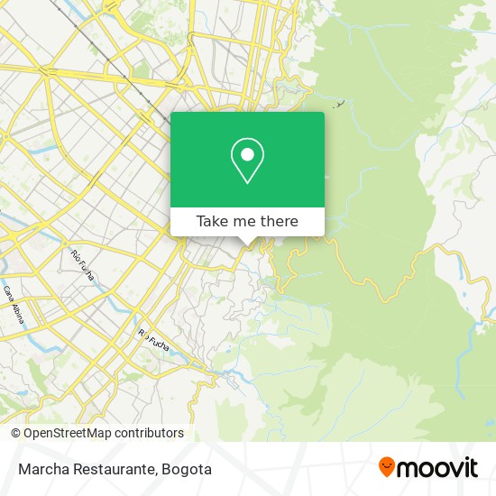 Mapa de Marcha Restaurante