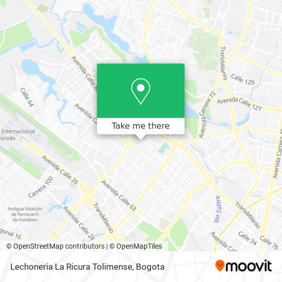 Mapa de Lechoneria La Ricura Tolimense