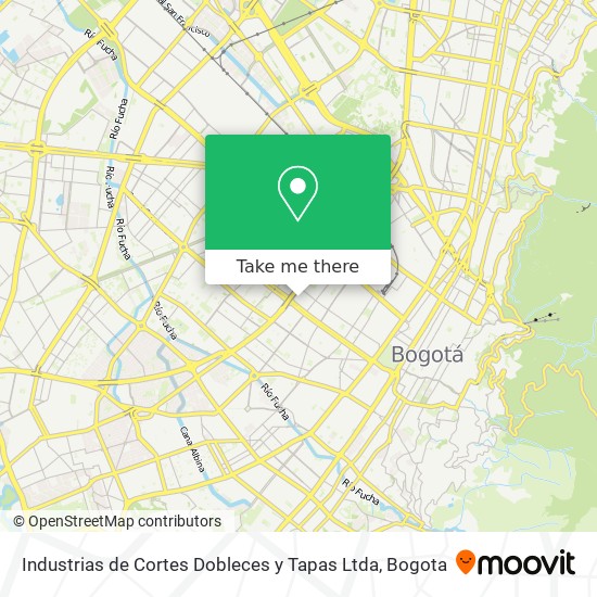 Mapa de Industrias de Cortes Dobleces y Tapas Ltda