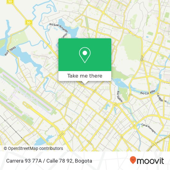 Mapa de Carrera 93 77A / Calle 78 92