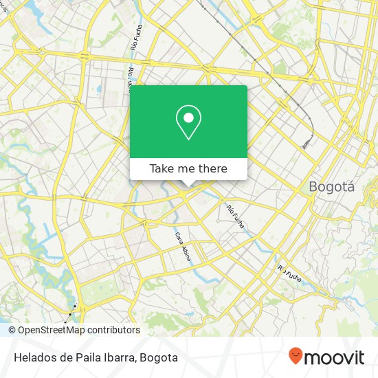 Helados de Paila Ibarra map