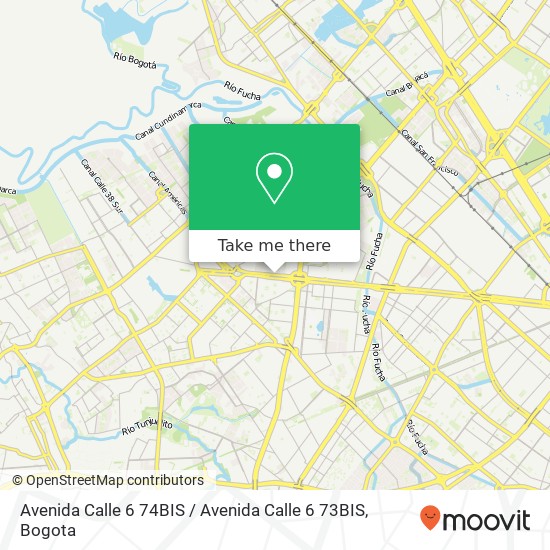 Mapa de Avenida Calle 6 74BIS / Avenida Calle 6 73BIS