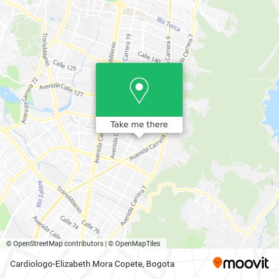Cardiologo-Elizabeth Mora Copete map