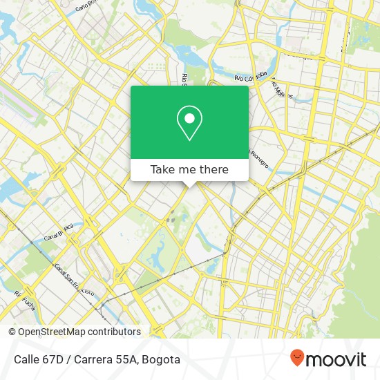 Calle 67D / Carrera 55A map