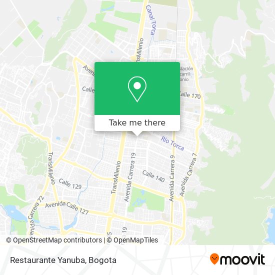 Restaurante Yanuba map