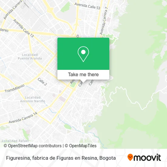 Mapa de Figuresina, fabrica de Figuras en Resina