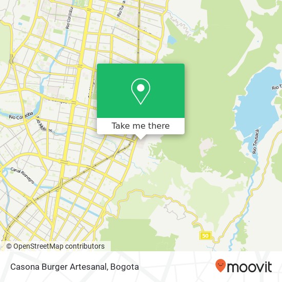 Mapa de Casona Burger Artesanal