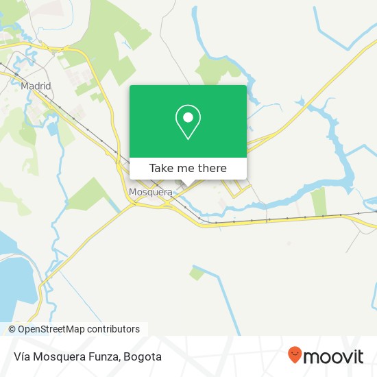 Vía Mosquera Funza map