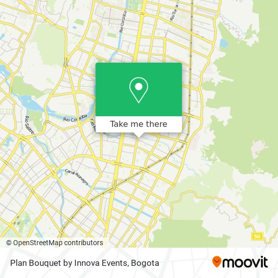 Plan Bouquet by Innova Events map