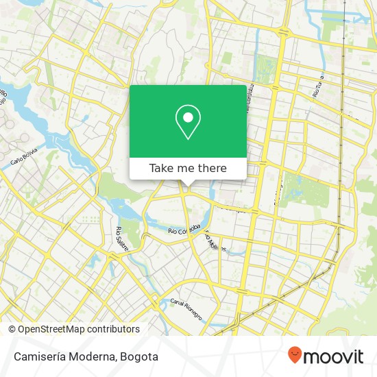 Camisería Moderna map