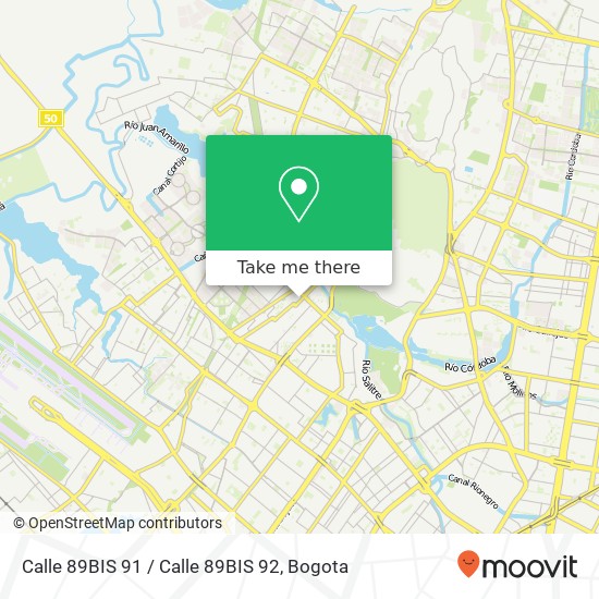 Calle 89BIS 91 / Calle 89BIS 92 map