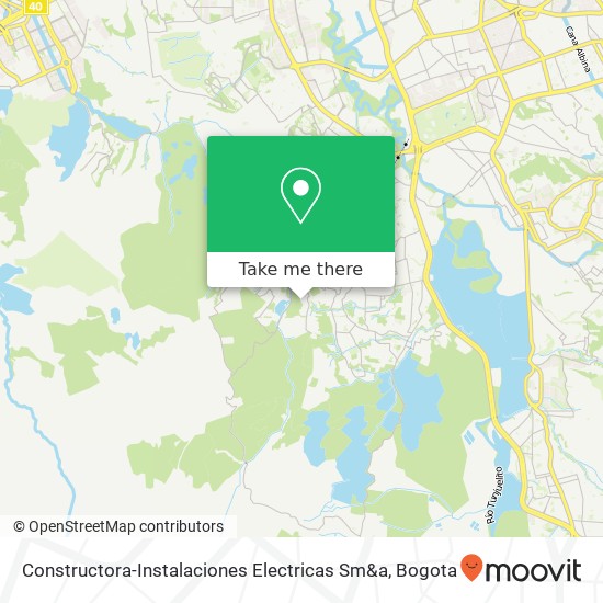 Constructora-Instalaciones Electricas Sm&a map