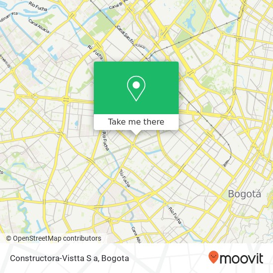 Mapa de Constructora-Vistta S a