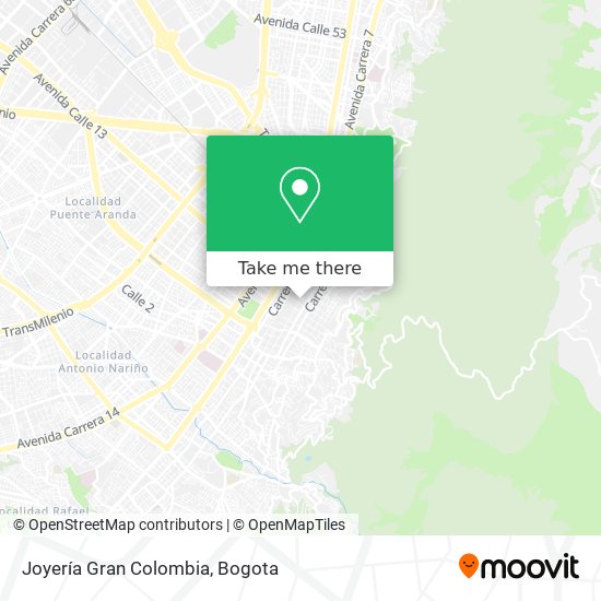 Joyería Gran Colombia map