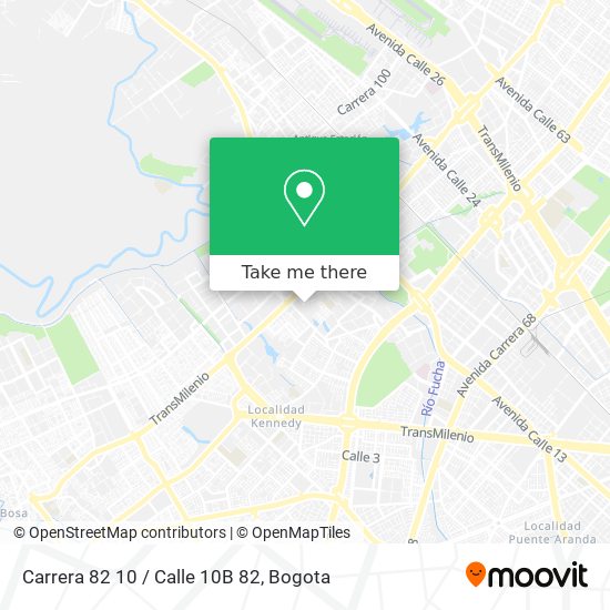 Mapa de Carrera 82 10 / Calle 10B 82