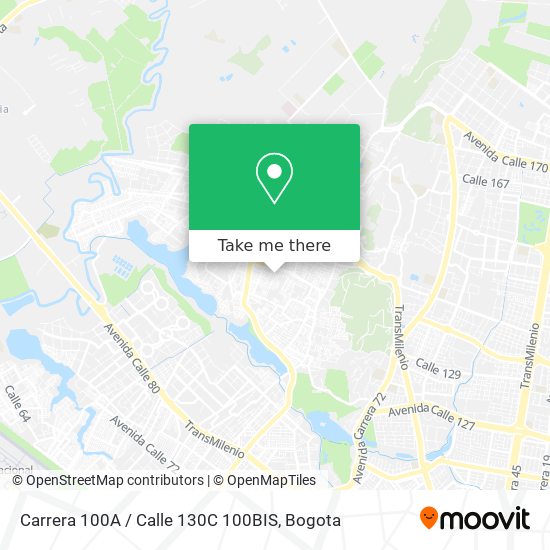 Carrera 100A / Calle 130C 100BIS map