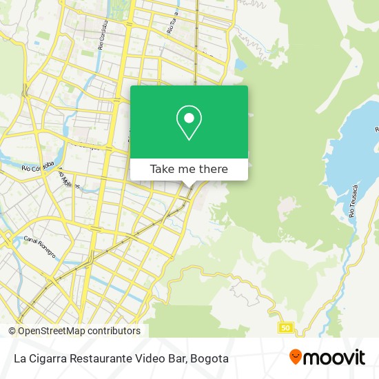 Mapa de La Cigarra Restaurante Video Bar